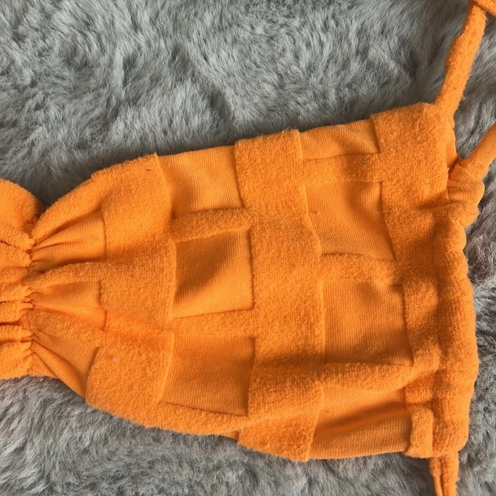 Frankie’s Bikinis X Naomi Foxy String Terry Bikini Top size S